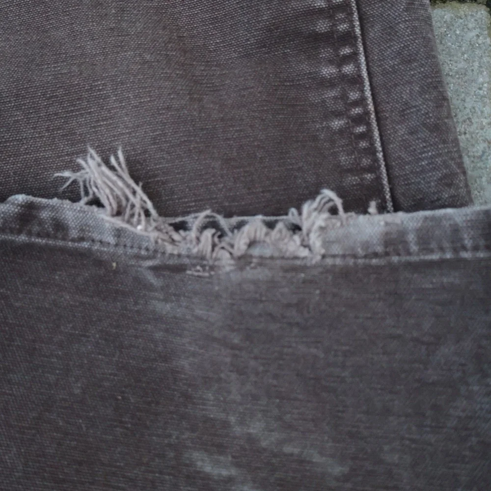 Vintage Carhartt WB136 DKB Double Knee Pants fits 27x30 Paint Speckle Carpenter - Picture 8 of 11